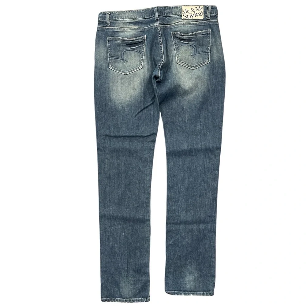 Spykar W32 Blue Stretch Slim Fit Jeans Mid Rise 31” Inseam - Picture 4 of 12